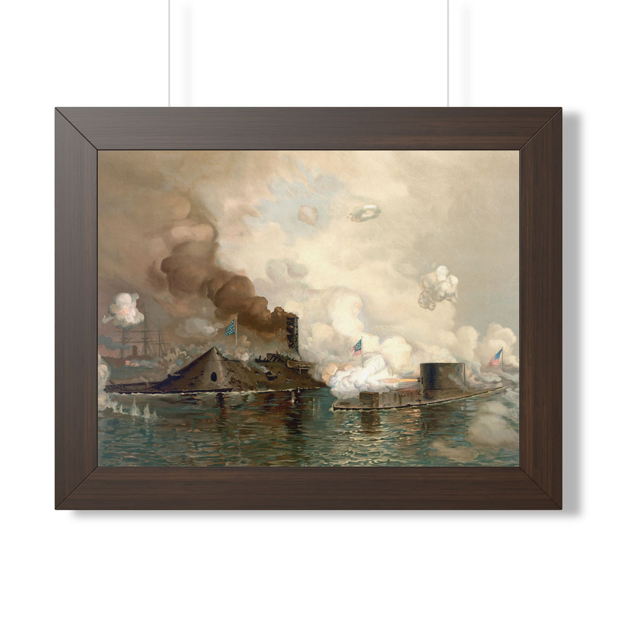 Monitor and Merrimac Framed Print | Julian O. Davidson, 1886