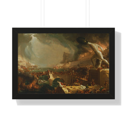 Destruction from The Course of Empire Framed Painting Poster