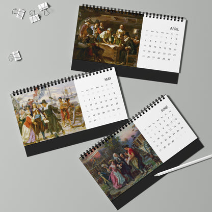 Colonial America 2027 Desktop Calendar