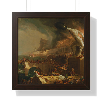 Destruction from The Course of Empire Framed Painting Poster