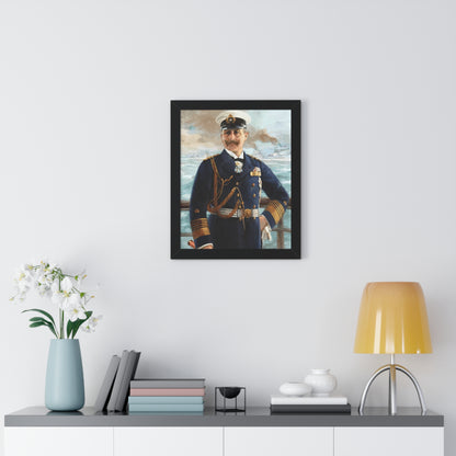 Kaiser Wilhelm II as Grand Admiral Framed Painting Poster