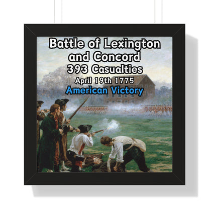 Battle of Lexington and Concord Framed Poster