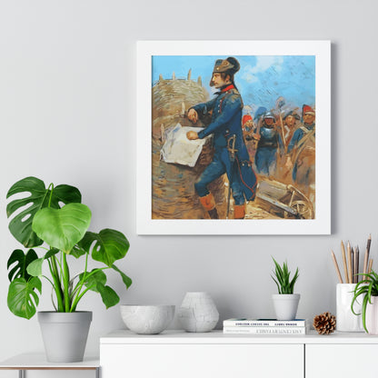 Napoleon Bonaparte at the Siege of Toulon Framed Painting Poster