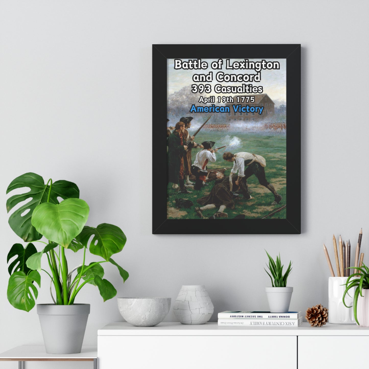 Battle of Lexington and Concord Framed Poster