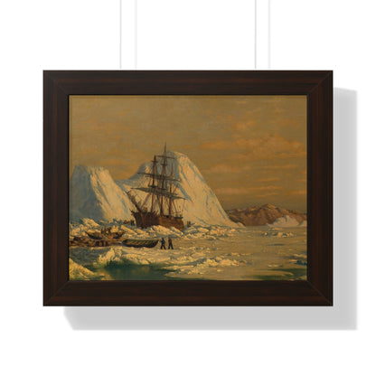 Historical An Incident of Whaling Framed Painting Poster