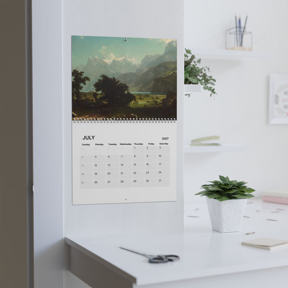Albert Bierstadt 2027 Painting Calendar