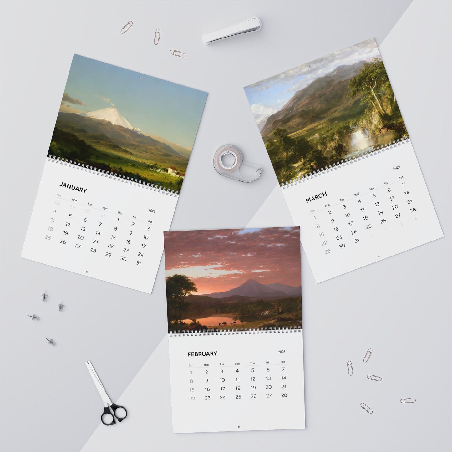 Frederic Edwin Church 2026 Calendar