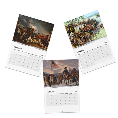 Revolutionary War 2026 Calendar (Grid Style)
