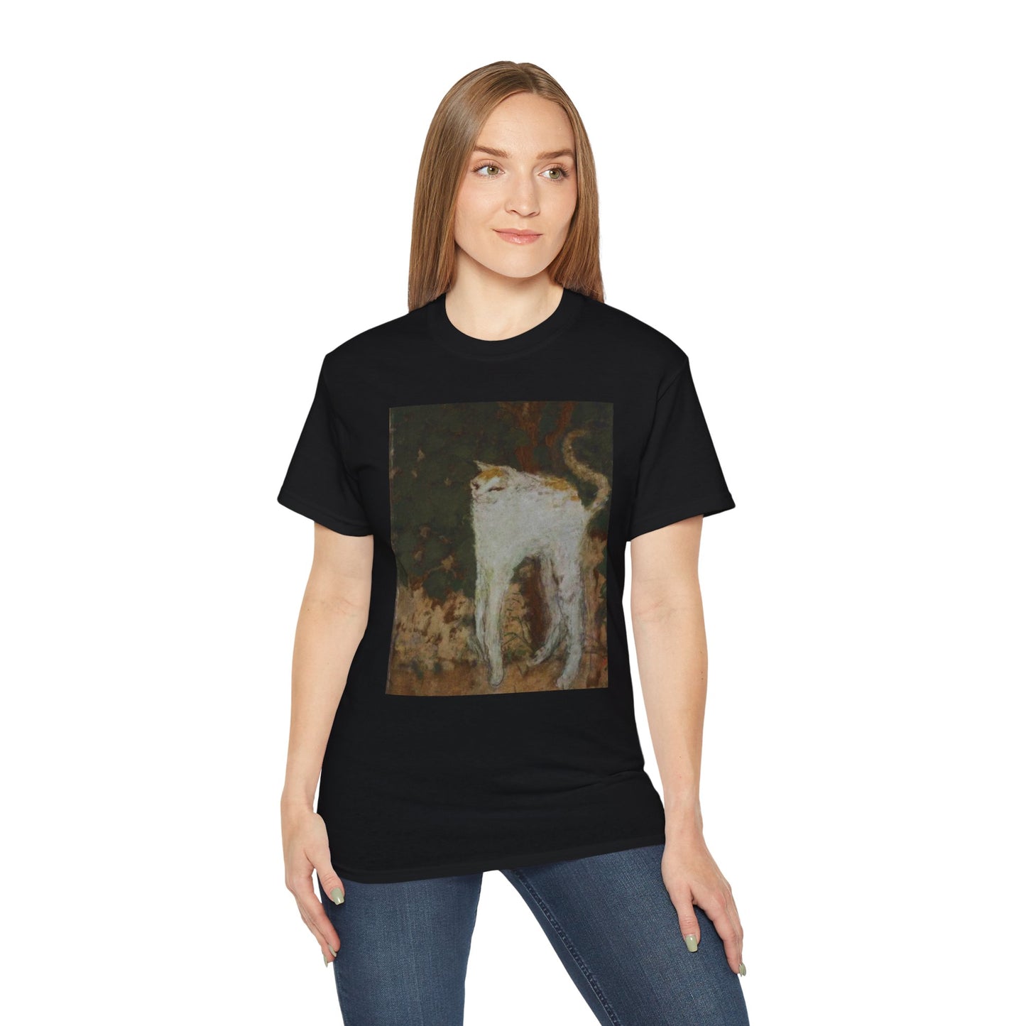 The White Cat Painting Unisex Ultra Cotton Shirt