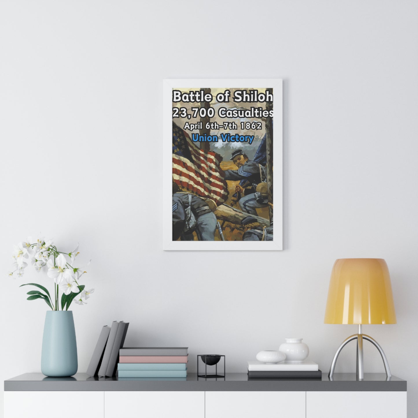 Historical Battle of Shiloh Framed Poster