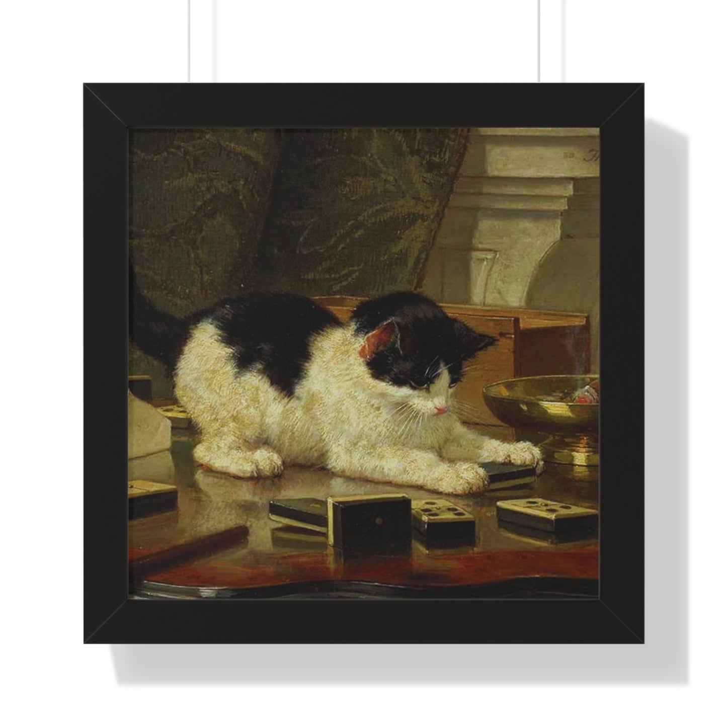 Kitten's Game Framed Painting Poster