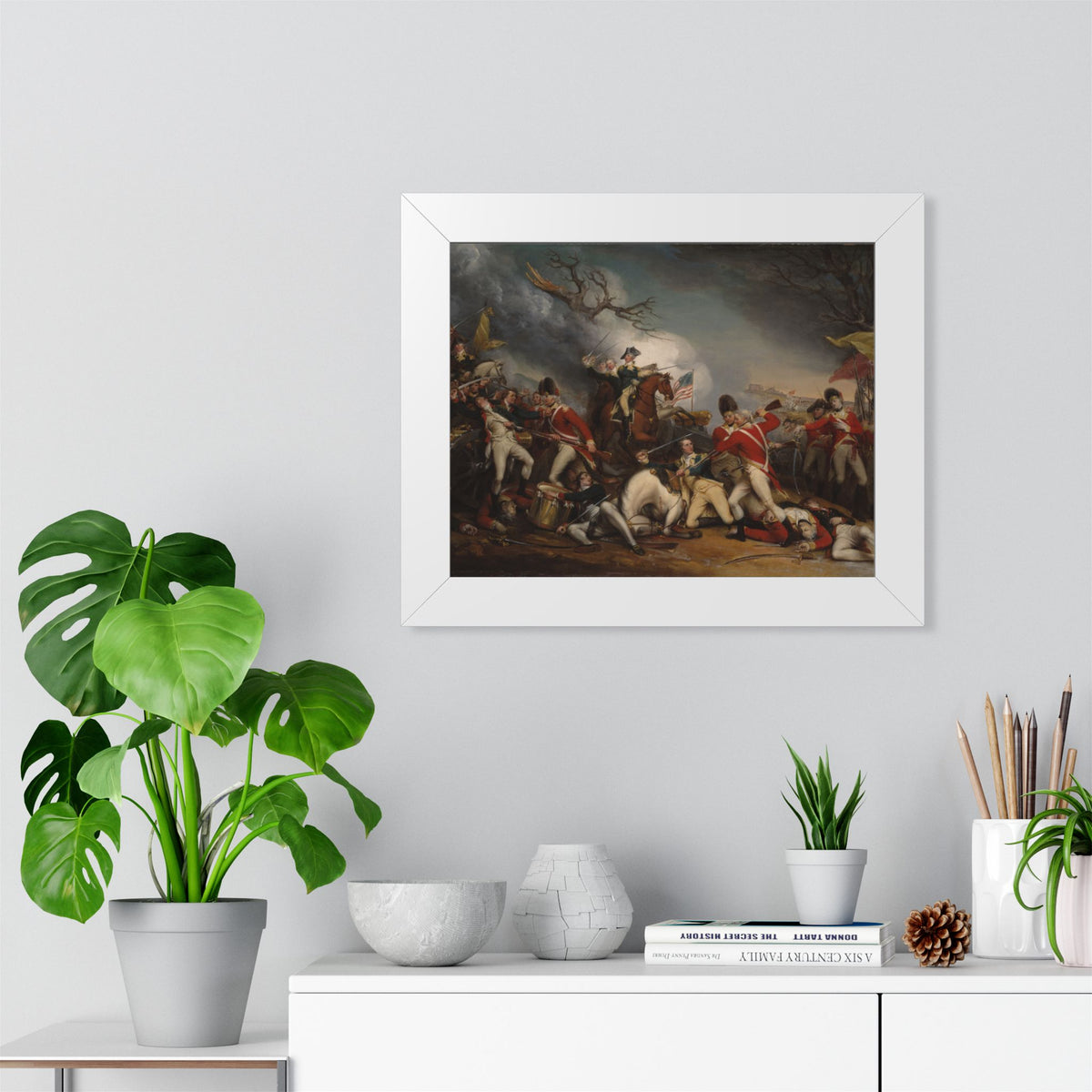 The Death of General Mercer at the Battle of Princeton Framed Print | John Trumbull, c. 1789