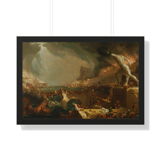 Destruction from The Course of Empire Framed Painting Poster