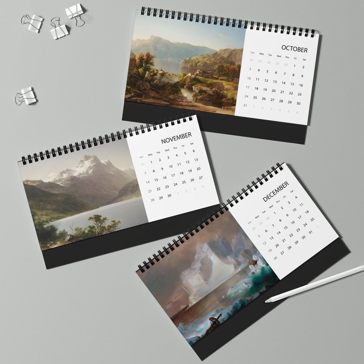 2027 American Landscape Desktop Calendar