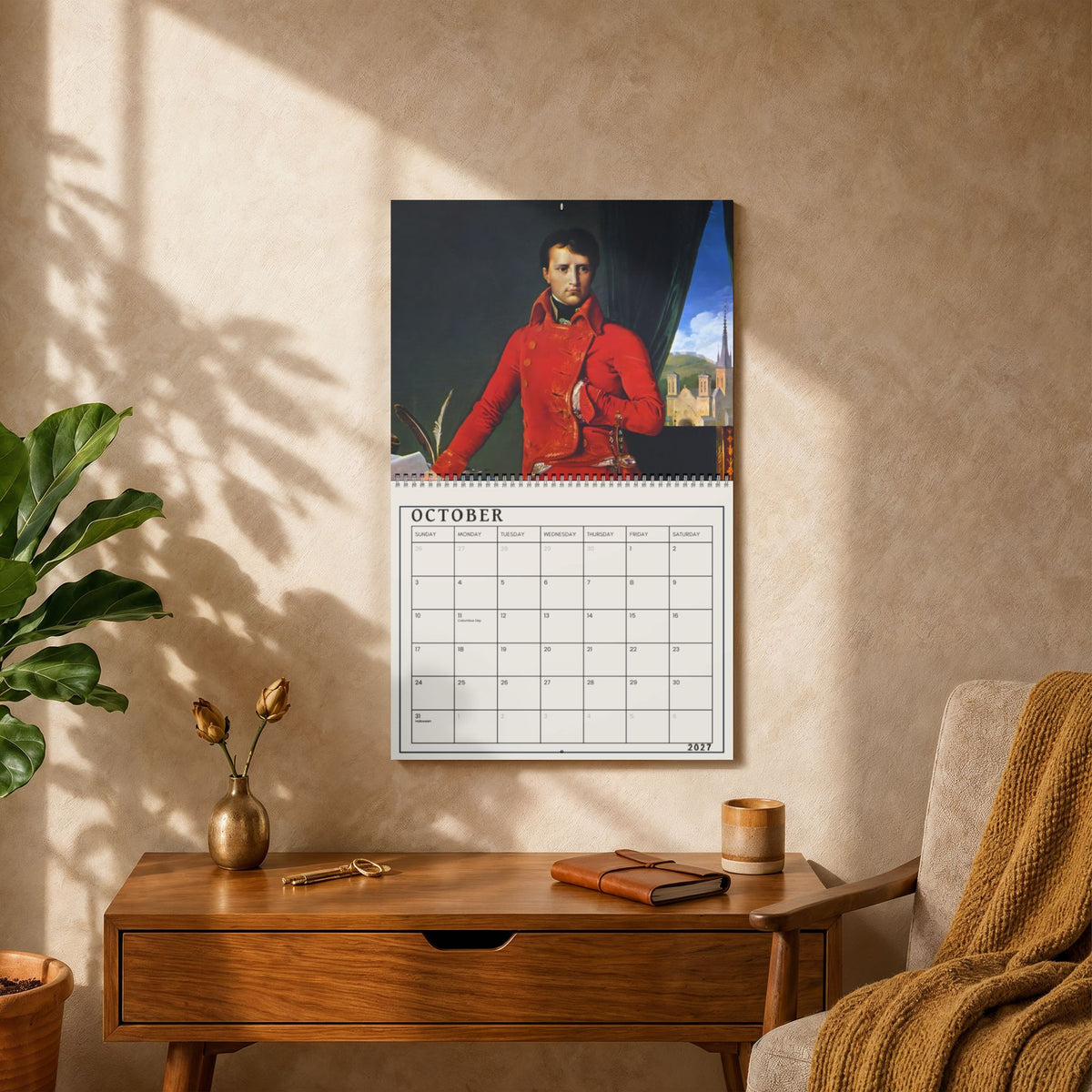 Historical Art Wall Calendar — Napoleon Portraits Monthly Calendar