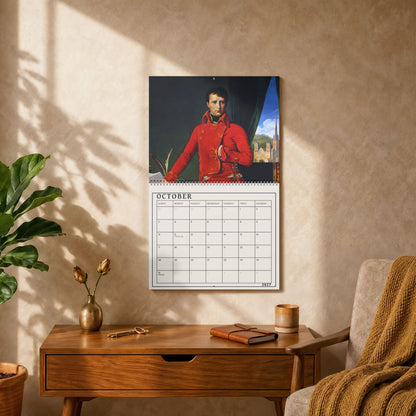 Historical Art Wall Calendar — Napoleon Portraits Monthly Calendar