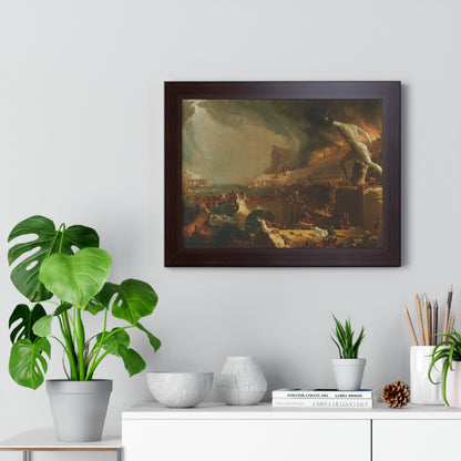 Destruction from The Course of Empire Framed Painting Poster