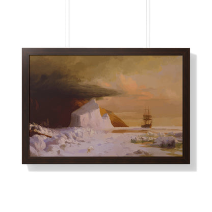 Historical Arctic Summer Framed Painting Poster