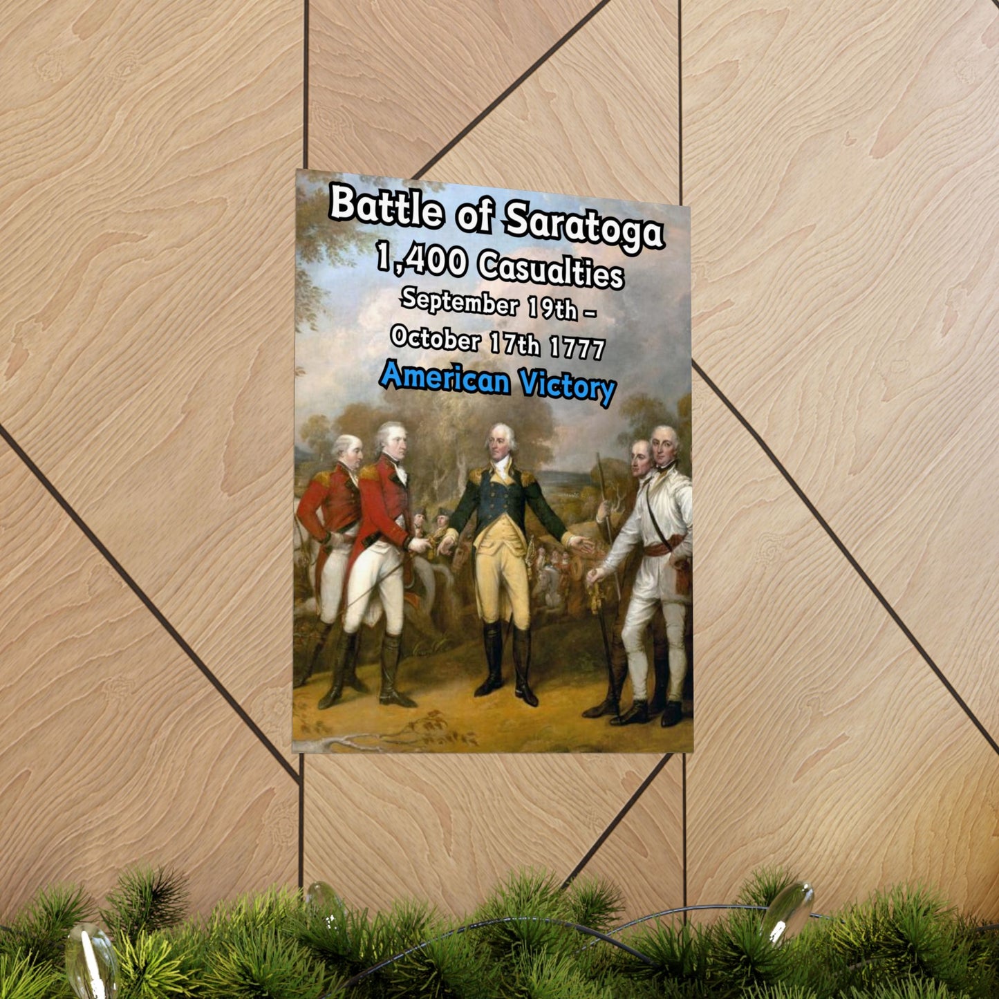 Battle of Saratoga Vertical Matte Poster