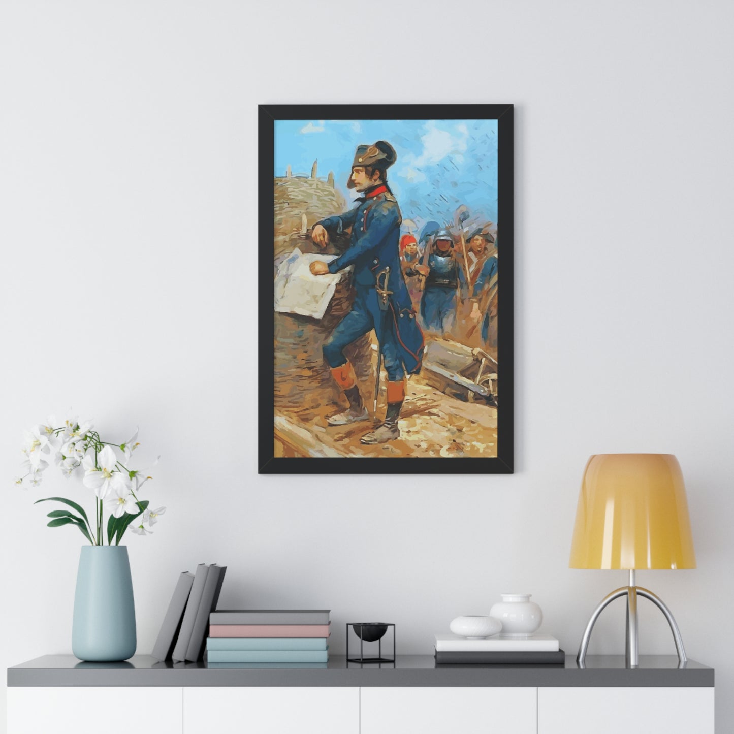 Napoleon Bonaparte at the Siege of Toulon Framed Painting Poster