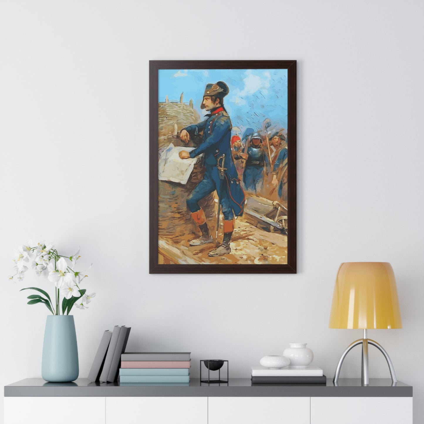 Napoleon Bonaparte at the Siege of Toulon Framed Painting Poster