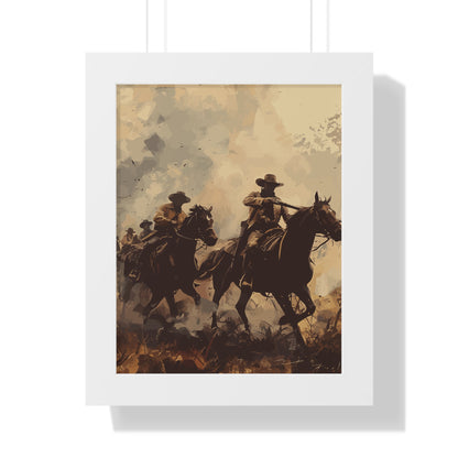 Historical Cowboy Framed Poster