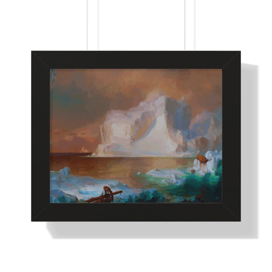 The Icebergs Framed Painting Poster