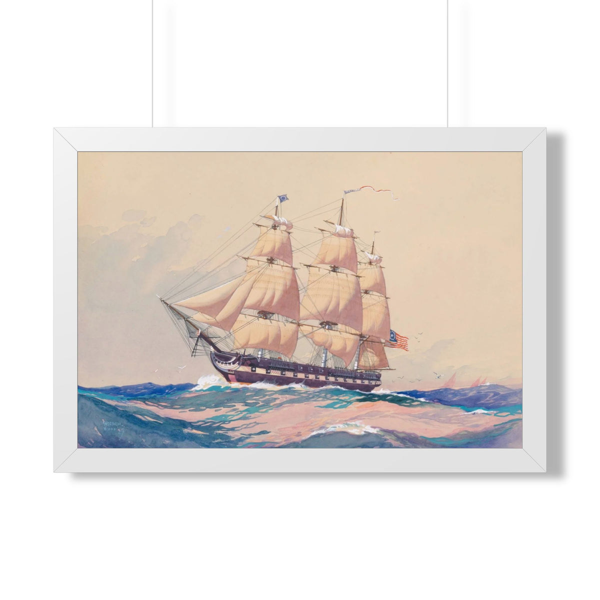 USS Philadelphia Framed Print | Worden Wood