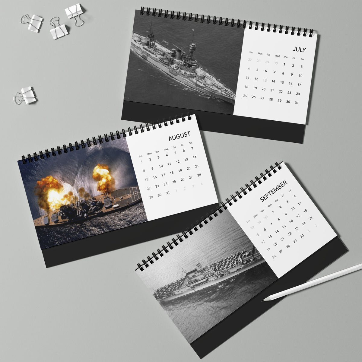 400 Years of American Ships 2027 Desktop Calendar