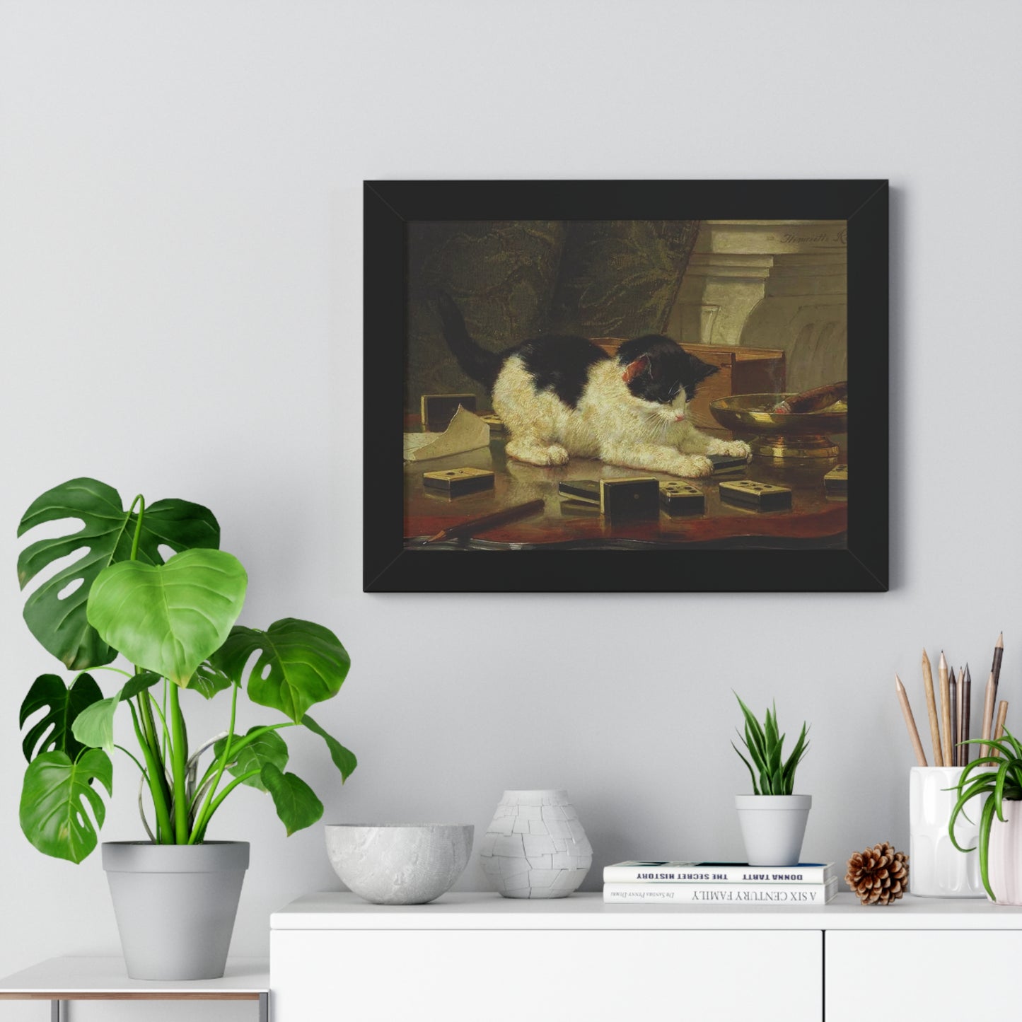 Kitten's Game Framed Painting Poster