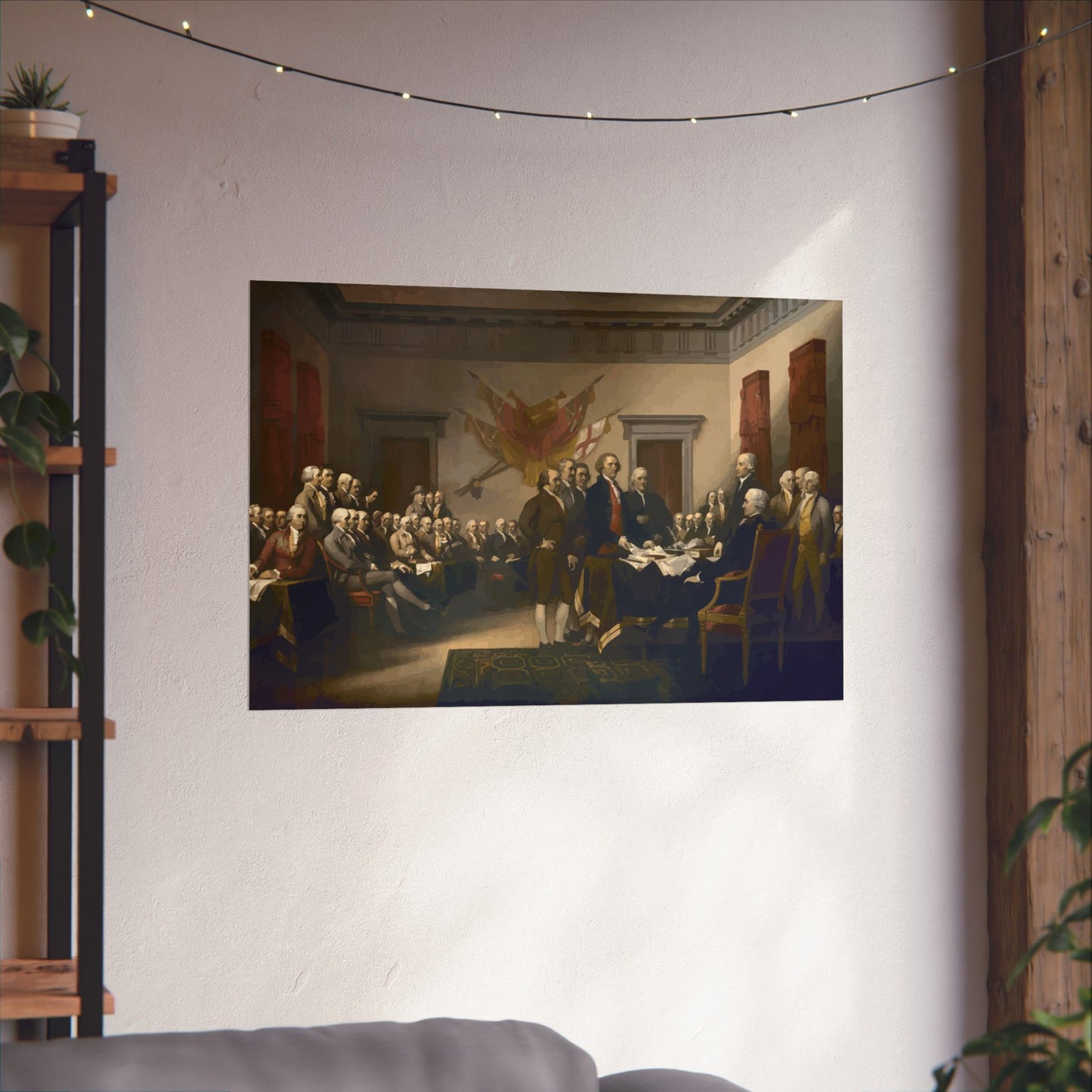 The Signing of The Declaration of Independence Matte Painting Poster