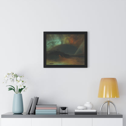 Historical Aurora Borealis Framed Painting Poster