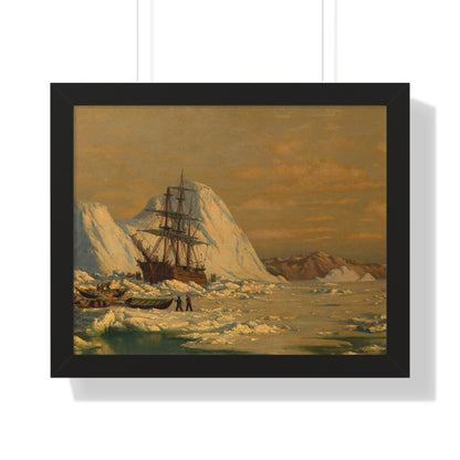 Historical An Incident of Whaling Framed Painting Poster