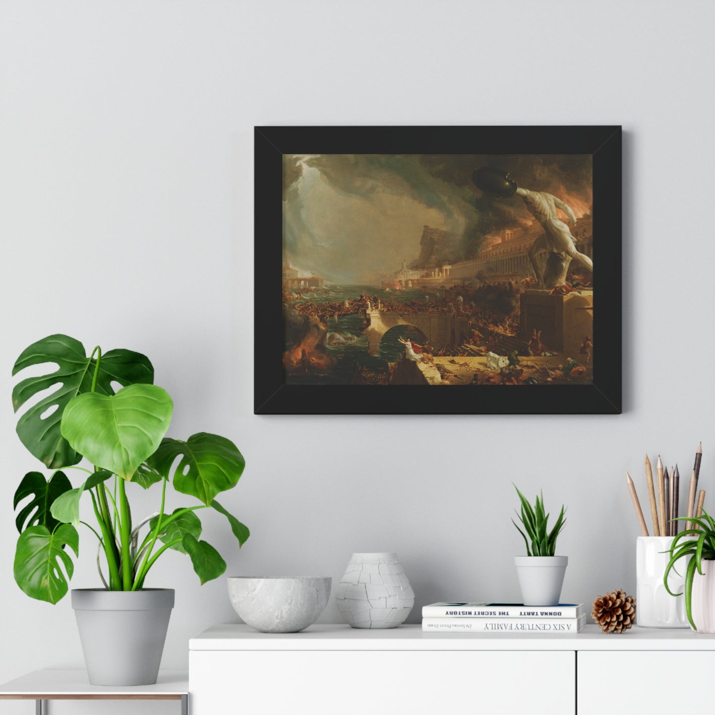 Destruction from The Course of Empire Framed Painting Poster