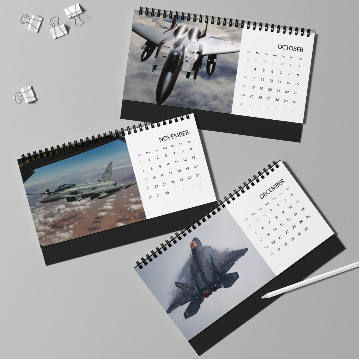 Aircraft Throughout History 2027 Desktop Calendar