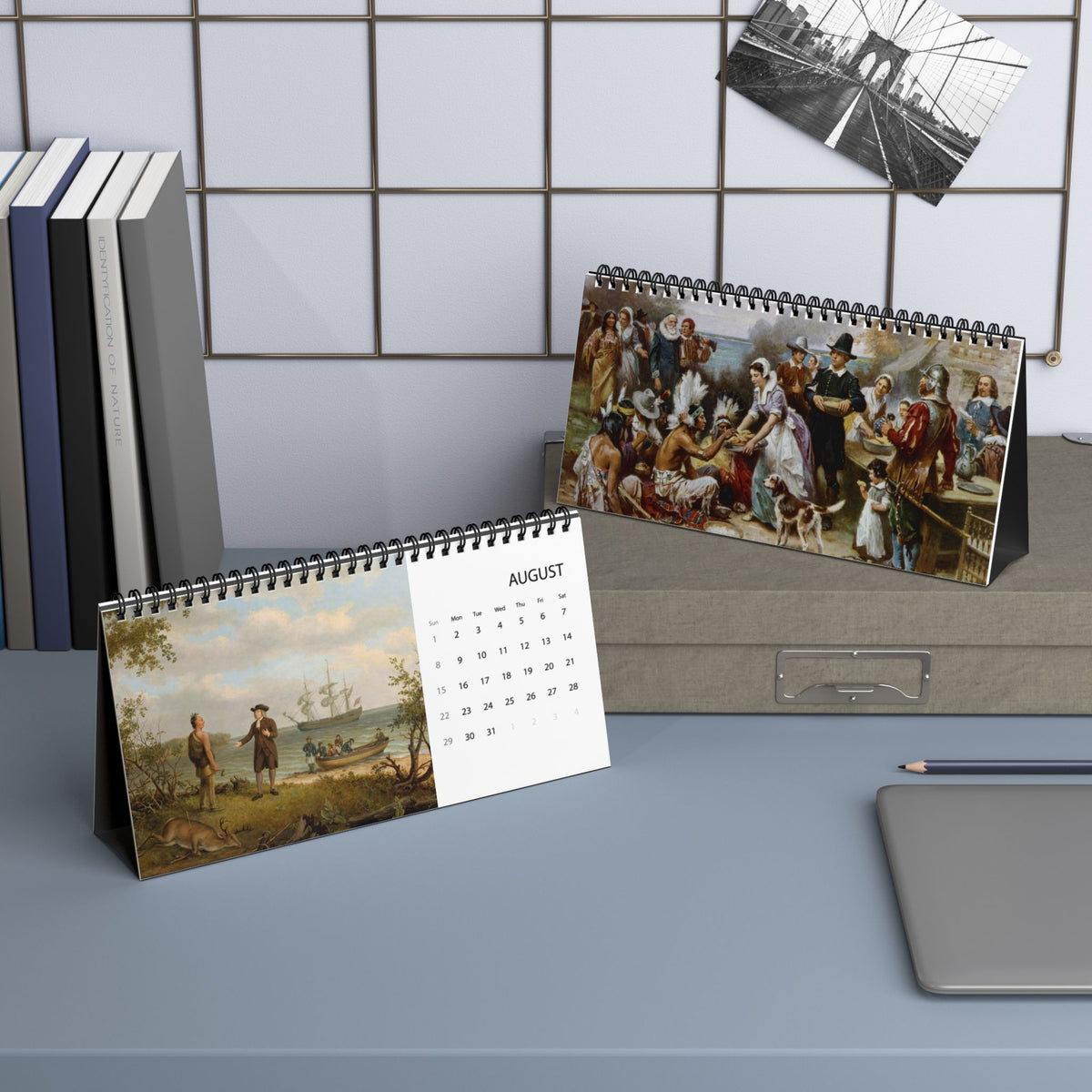 Colonial America 2027 Desktop Calendar