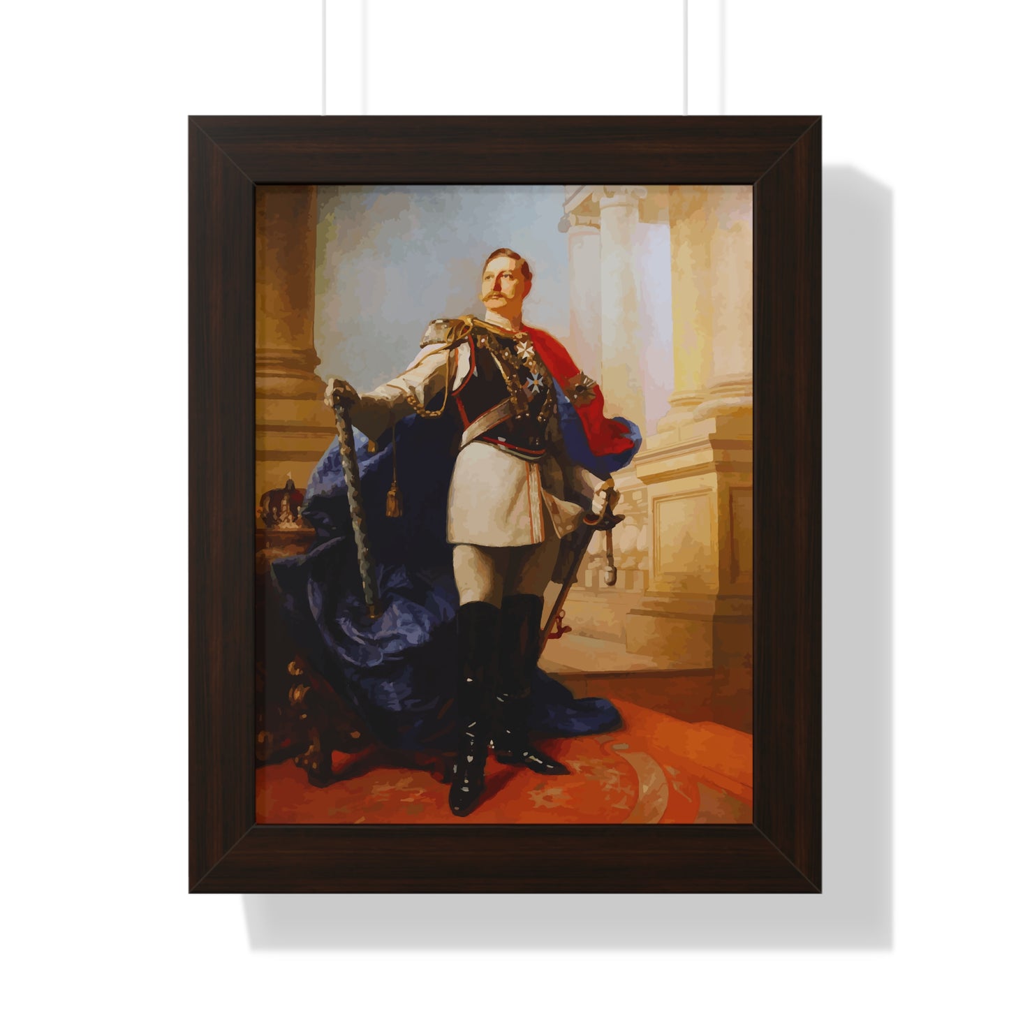 Kaiser Wilhelm II Framed Painting Poster