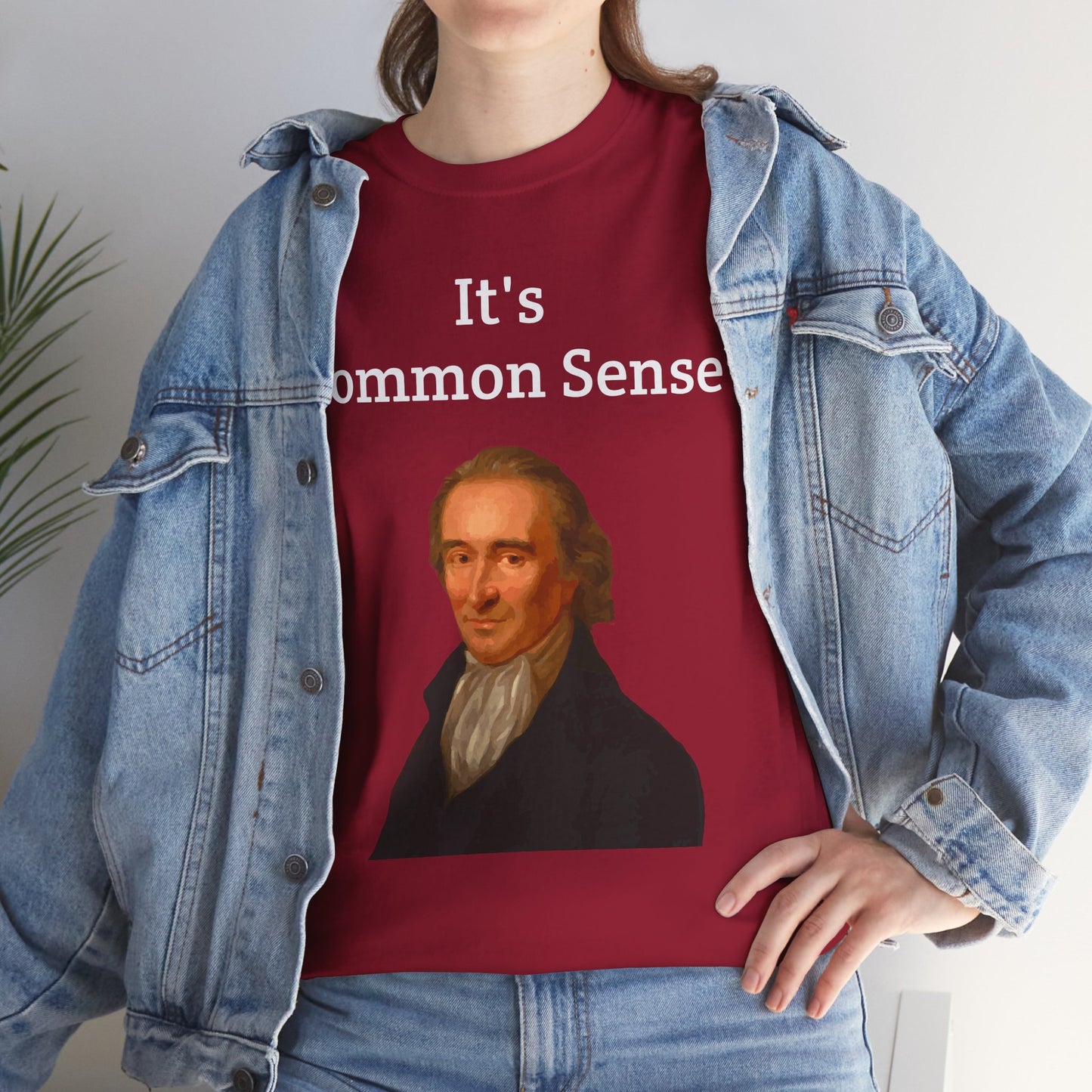 It's Common Sense Thomas Paine History Unisex Heavy Cotton T-Shirt