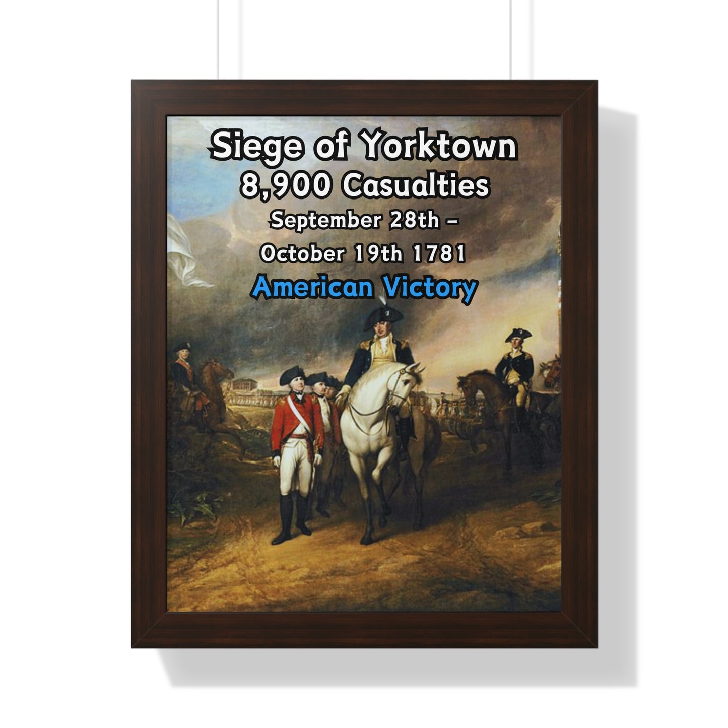 Siege of Yorktown Framed Poster