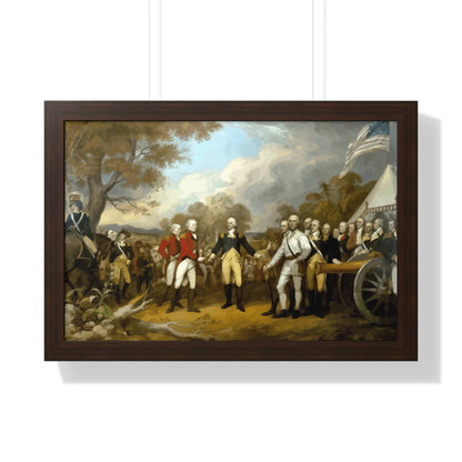 General Burgoyne's Surrender at Saratoga Framed Painting Poster