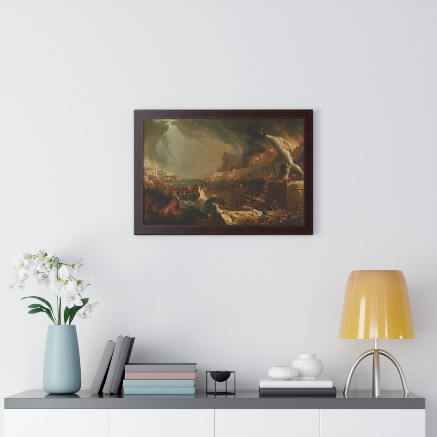 Destruction from The Course of Empire Framed Painting Poster