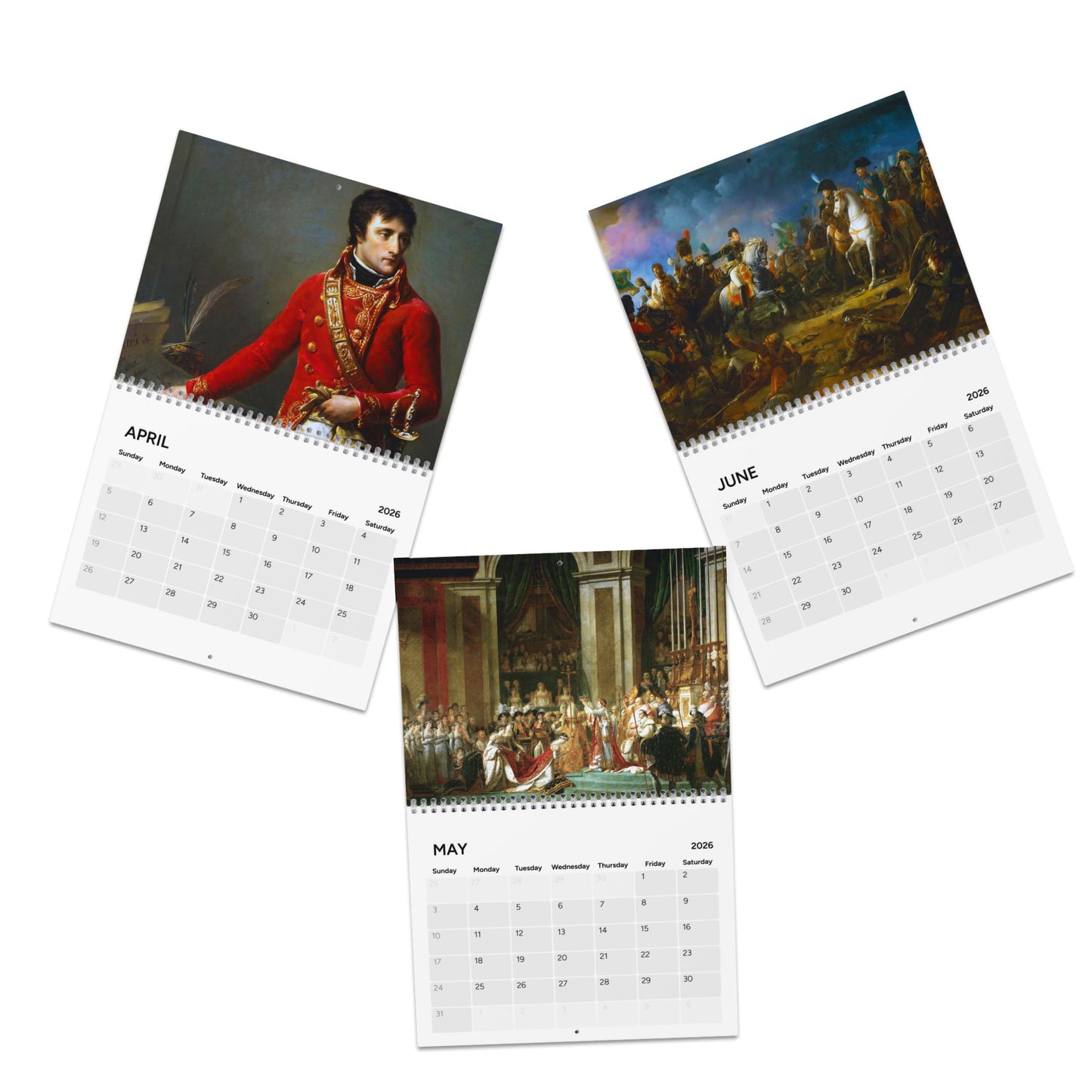 Life of Napoleon Bonaparte 2026 (Grid Style) Calendar
