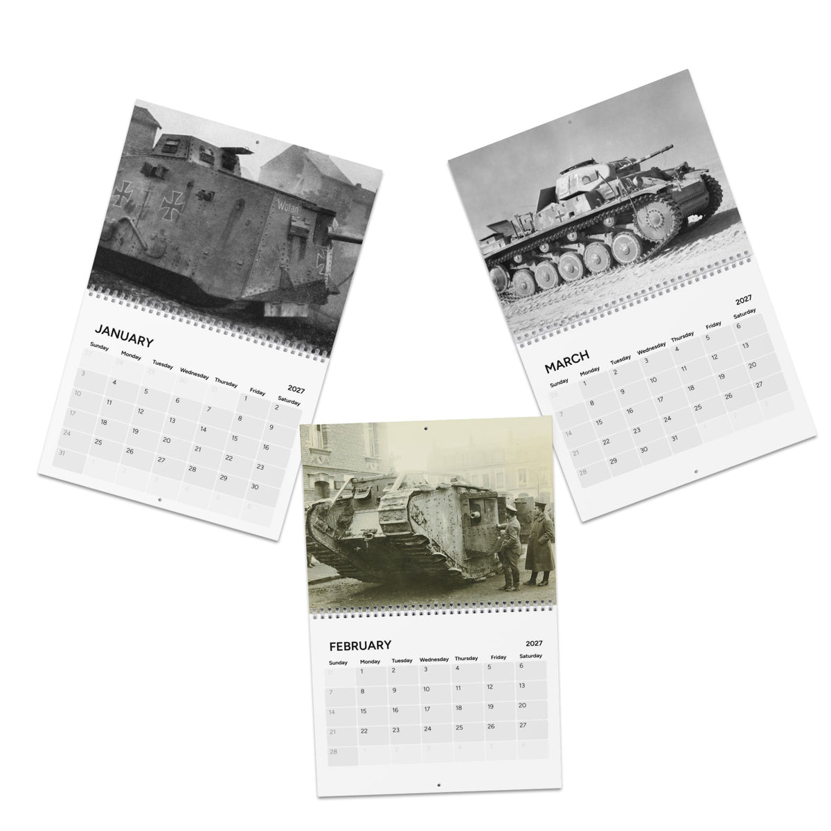 Tanks Throughout History 2027 Calendar