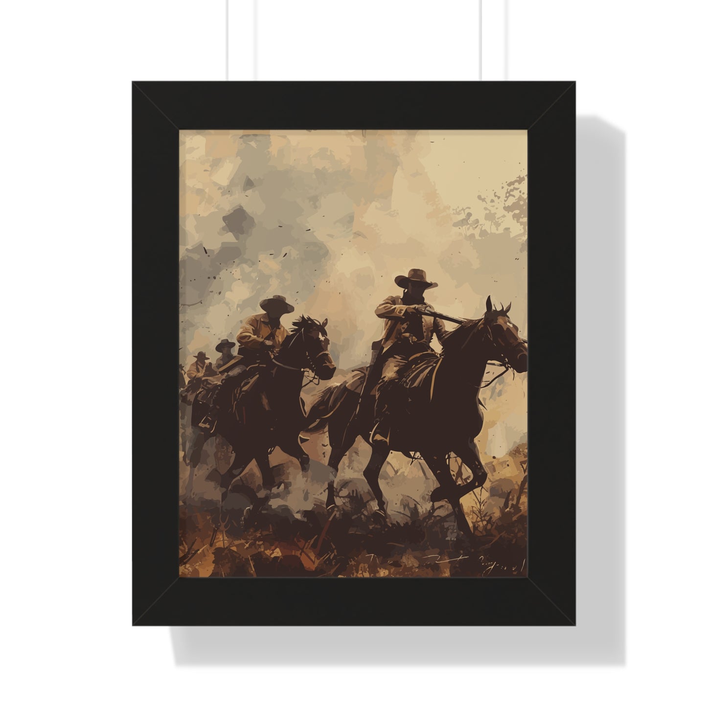 Historical Cowboy Framed Poster