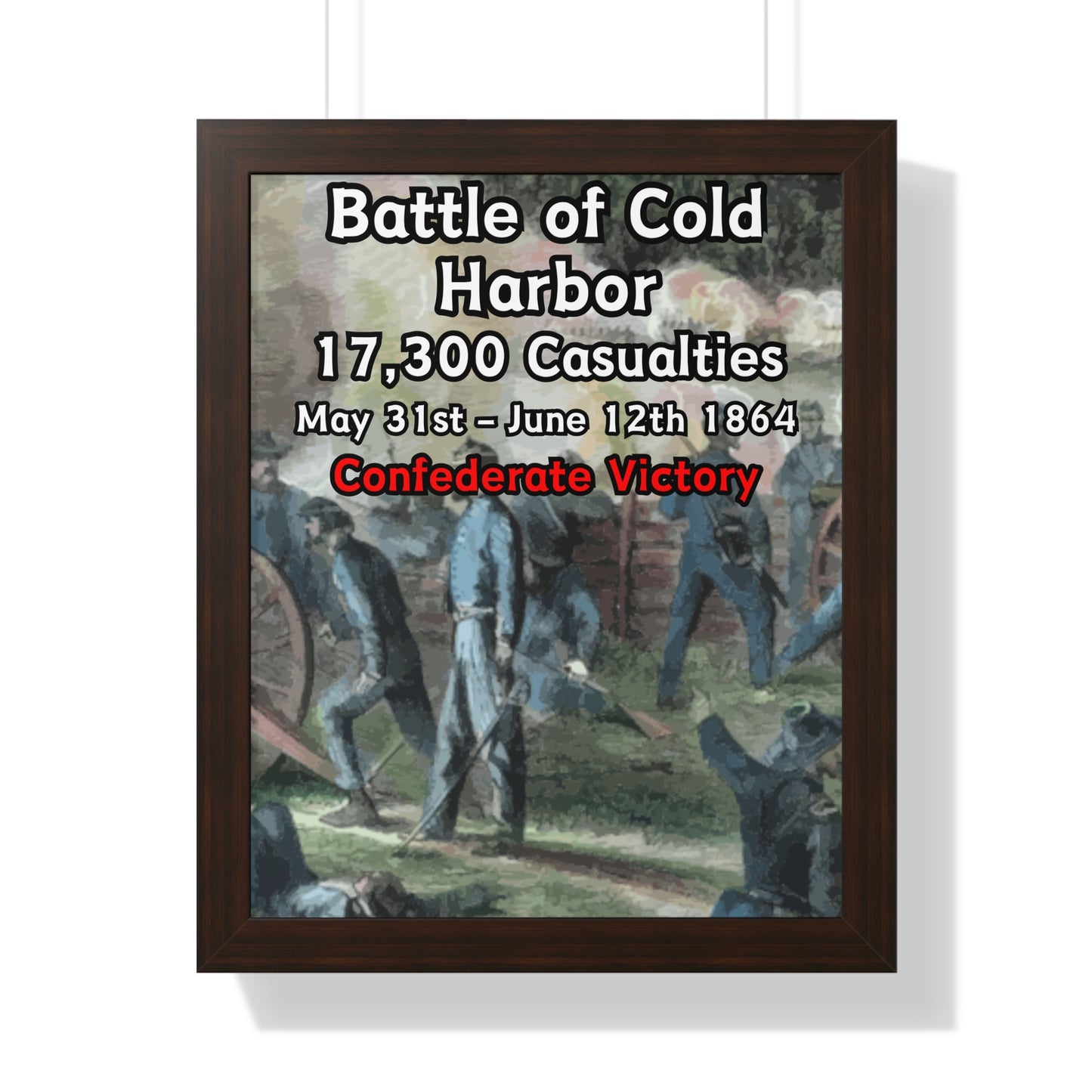 Battle of Cold Harbor Framed Poster