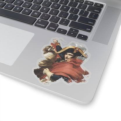 Napoleon Bonaparte Crossing Alps Cutout Sticker