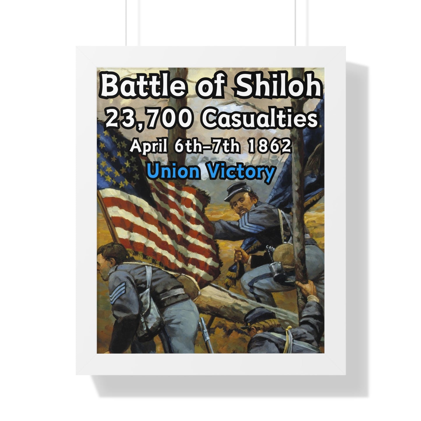 Historical Battle of Shiloh Framed Poster