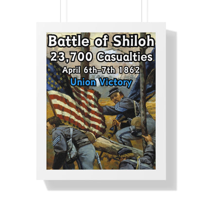 Historical Battle of Shiloh Framed Poster