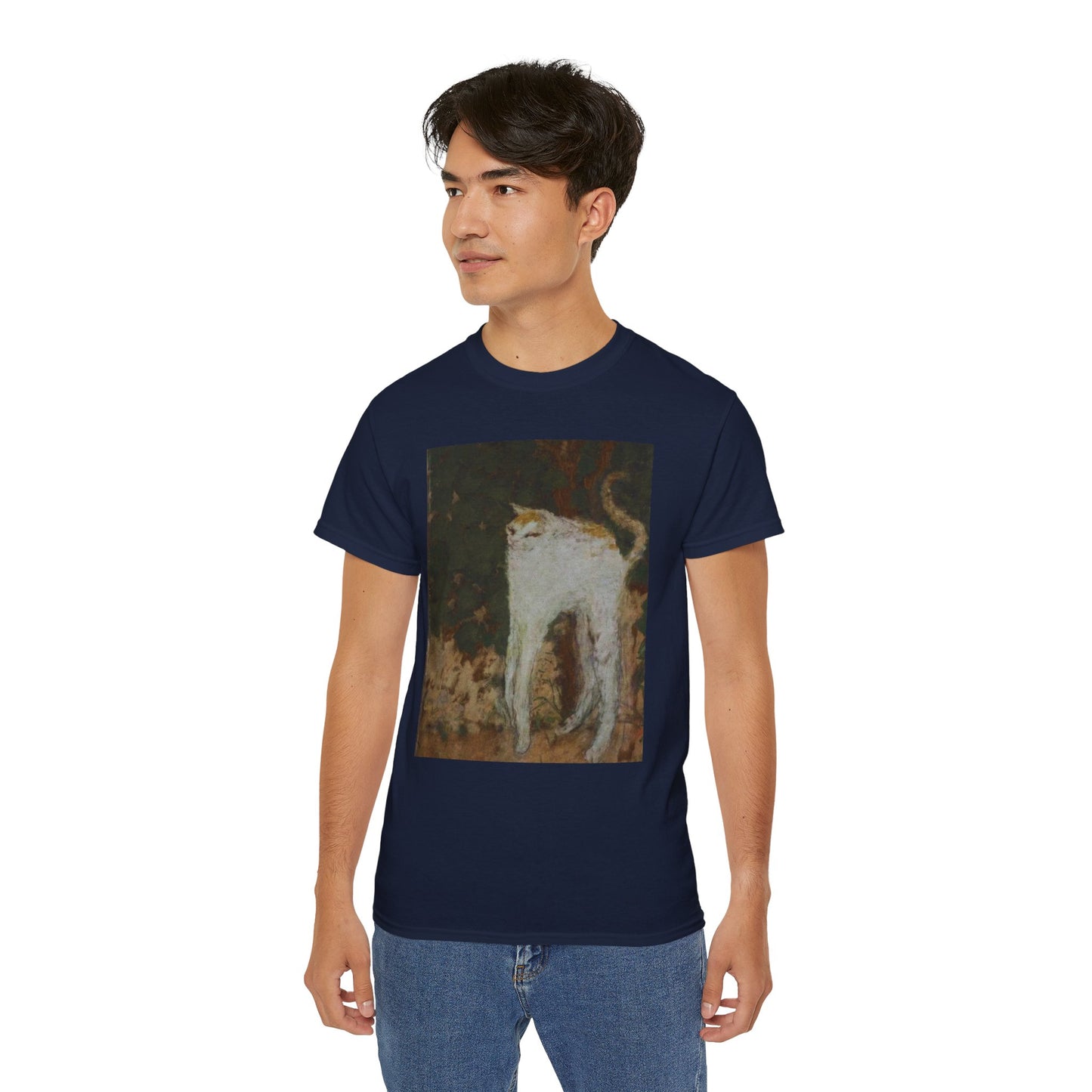 The White Cat Painting Unisex Ultra Cotton Shirt