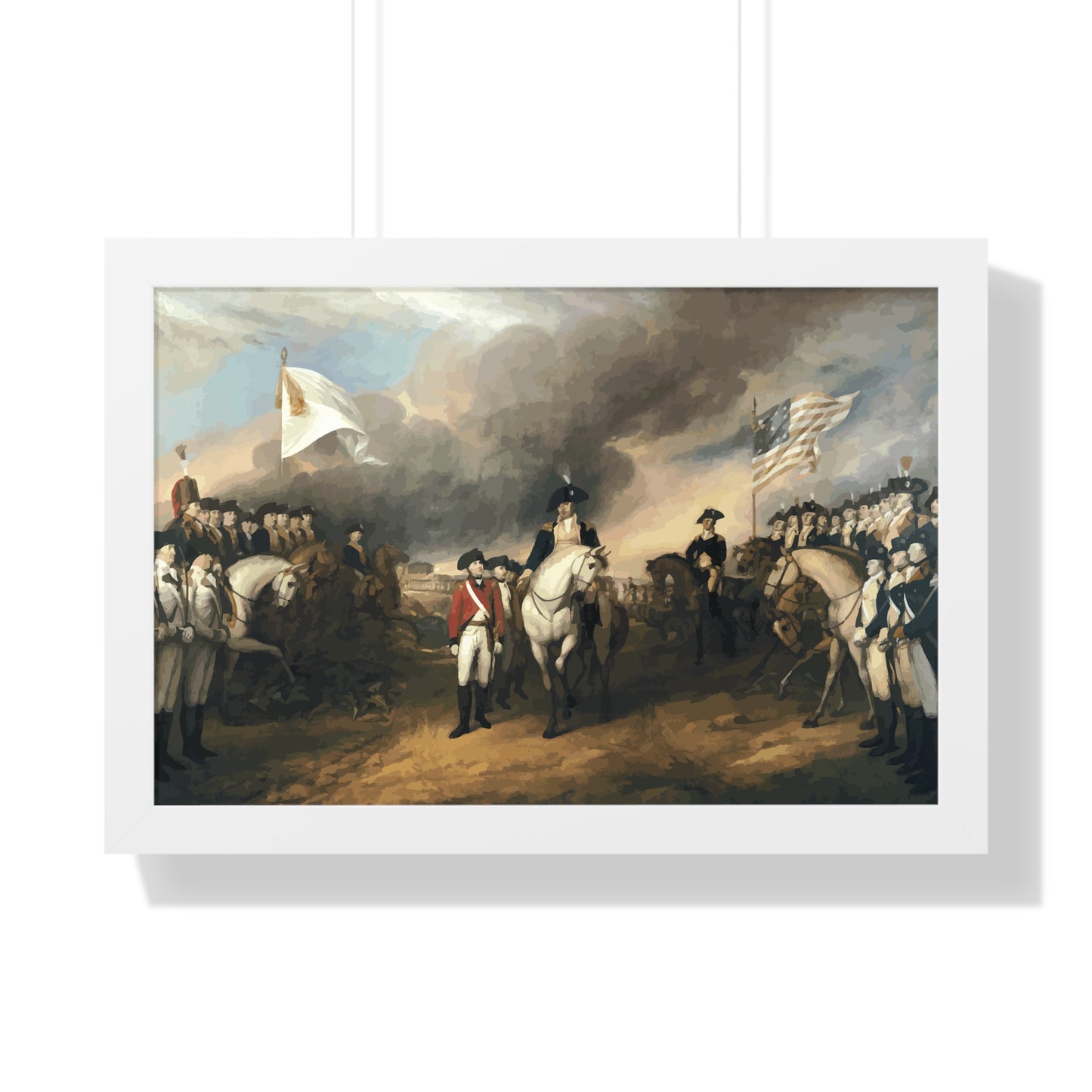 Surrender of Lord Cornwallis at Yorktown Framed Painting Poster